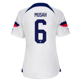Lacne Ženy Futbalové dres Spojené štáty Yunus Musah #6 MS 2022 Krátky Rukáv - Domáci